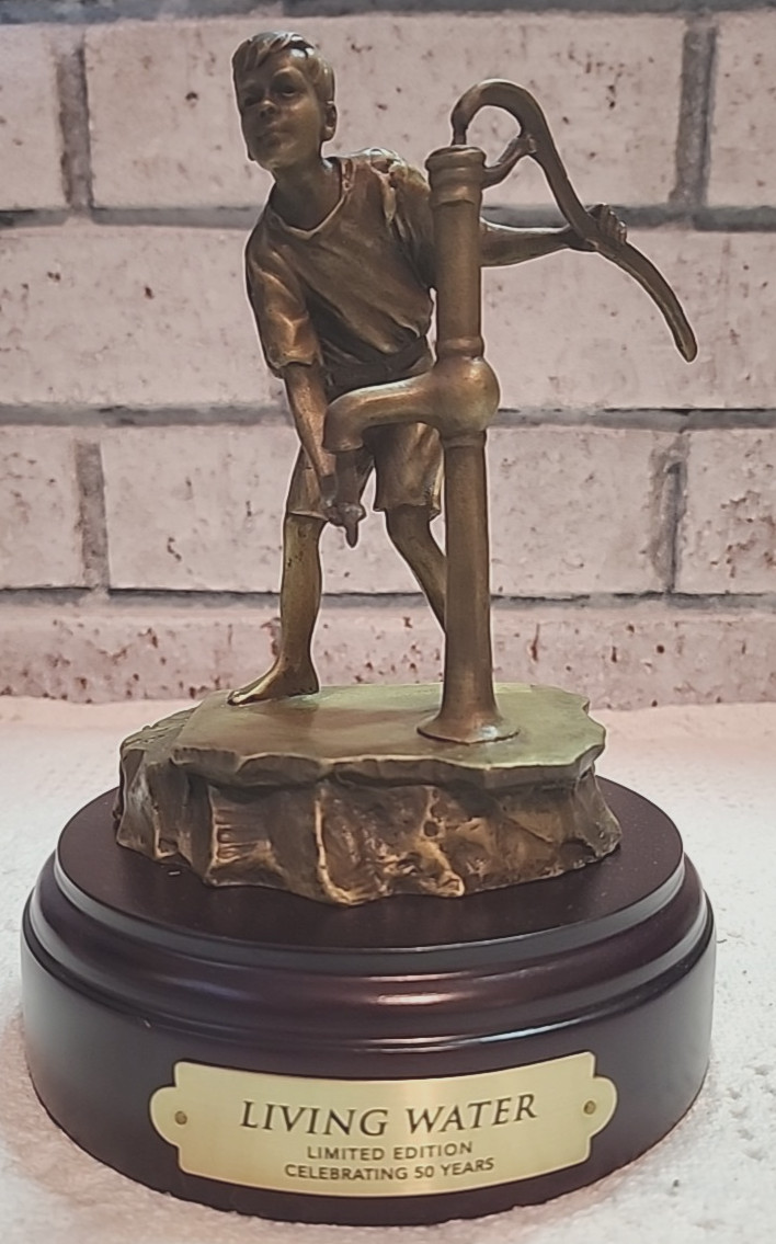 Living Water Bronze Statue Limited Edition 50 Years Life Outreach International