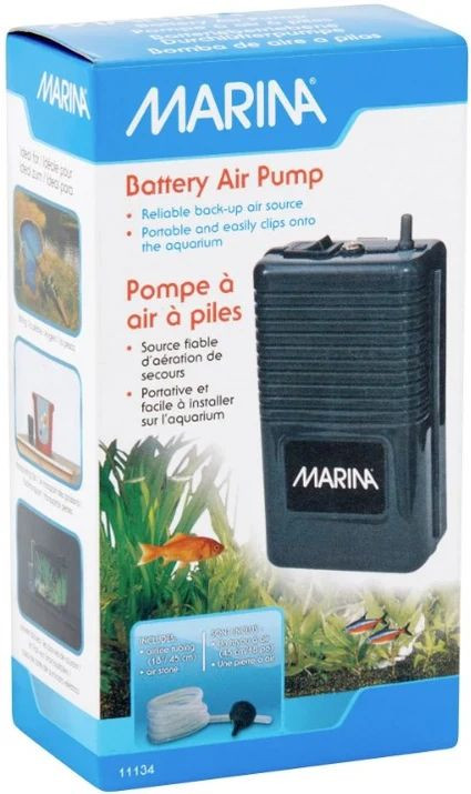Marina Battery Operated Air Pump for Aquarium or Terrariums