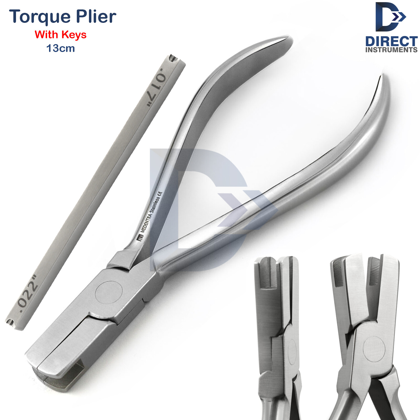 Dental Orthodontic Torque Plier With Keys Torquing Bending Archwire Placement