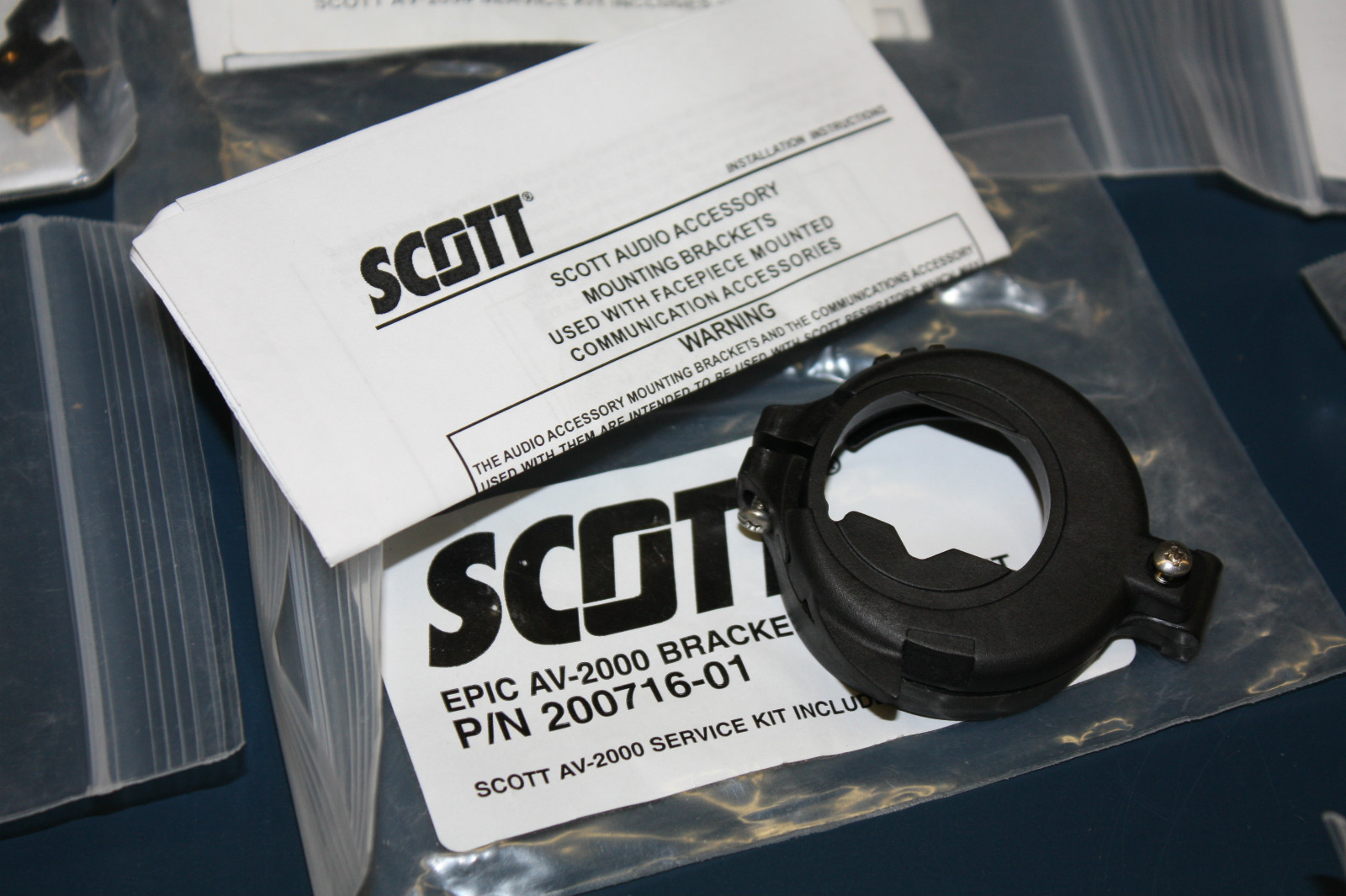 (5) Lot Scott Epic AV2000 Mounting Bracket P/N 200716-01 New 5 Brackets Purchase