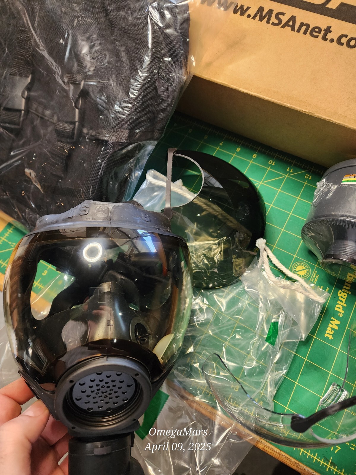 MSA Millennium Gas mask Small. Police Surplus, NEVER USED. Full kit here