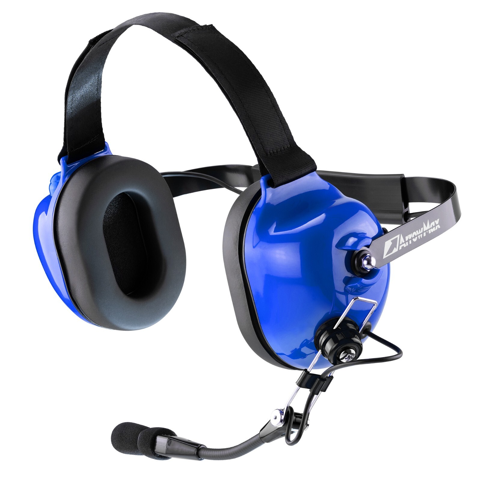 Blue Auto Racing Headphone Headset for BaoFeng BTECH UV-5R Kenwood 2-Pin Radio