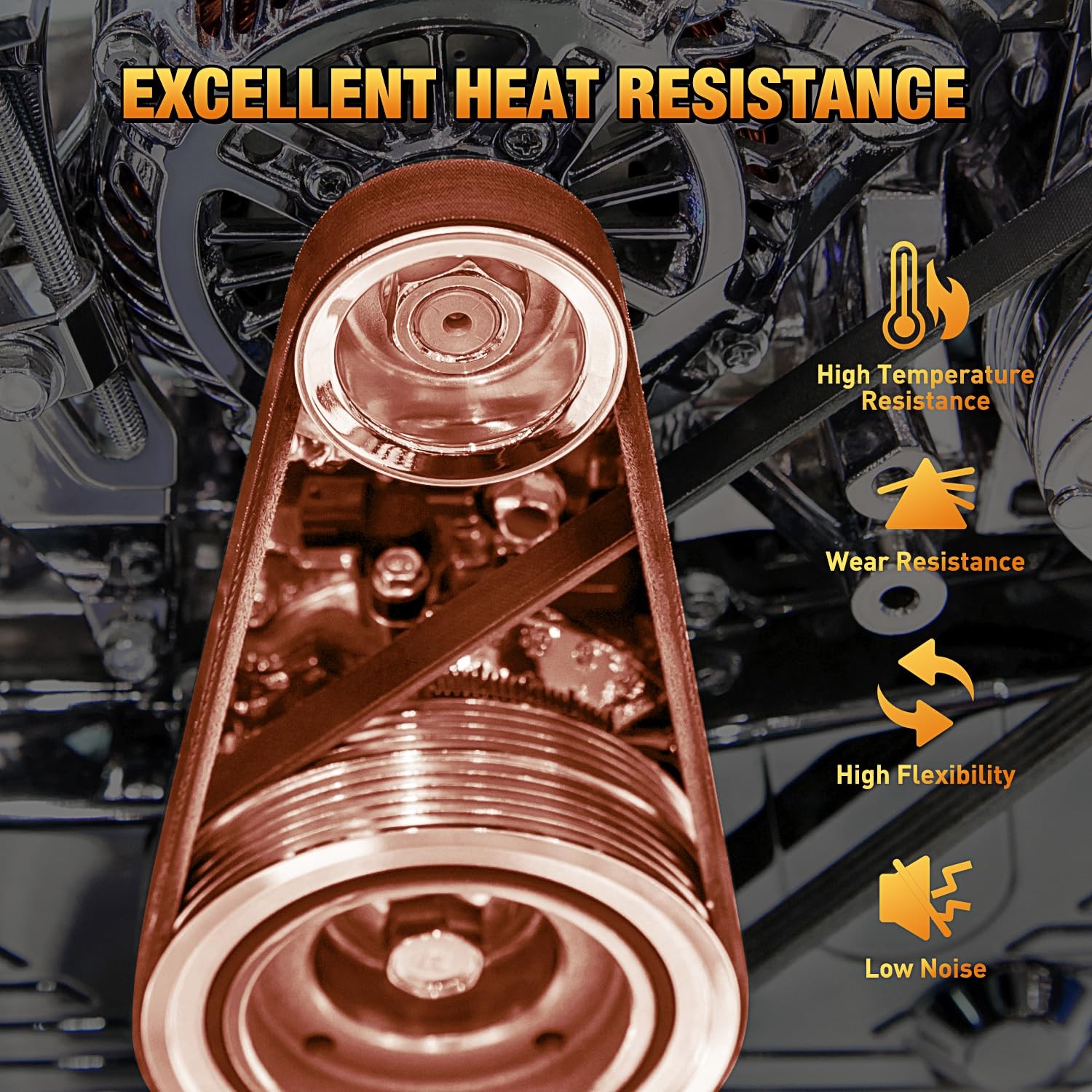 Nilight Drive Belt 669-18-30 Replacement for 4Stroke GY6 49cc 50cc 139QMB Engine