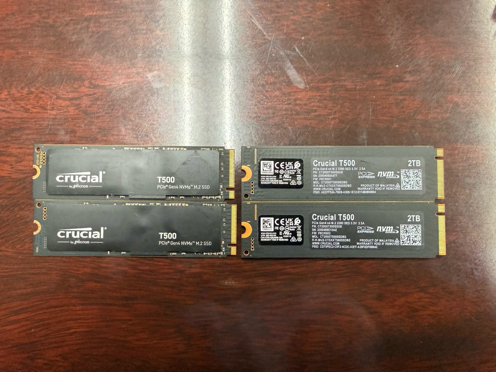 Crucial SSD CT2000T500SSD8 T500 2TB Nvme PCI-E Gen4 M.2 2280 USED 2 MONTHS!