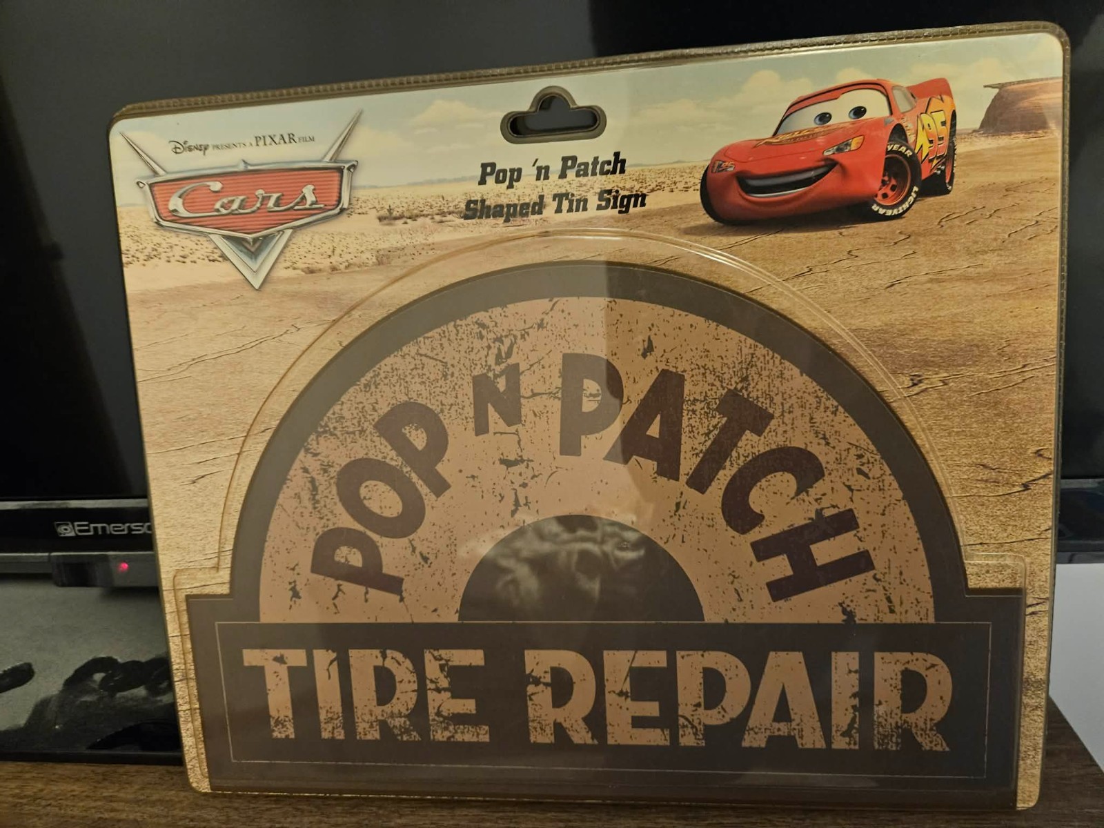 Disney Cars Pop’n Patch Shaped Tin Sign