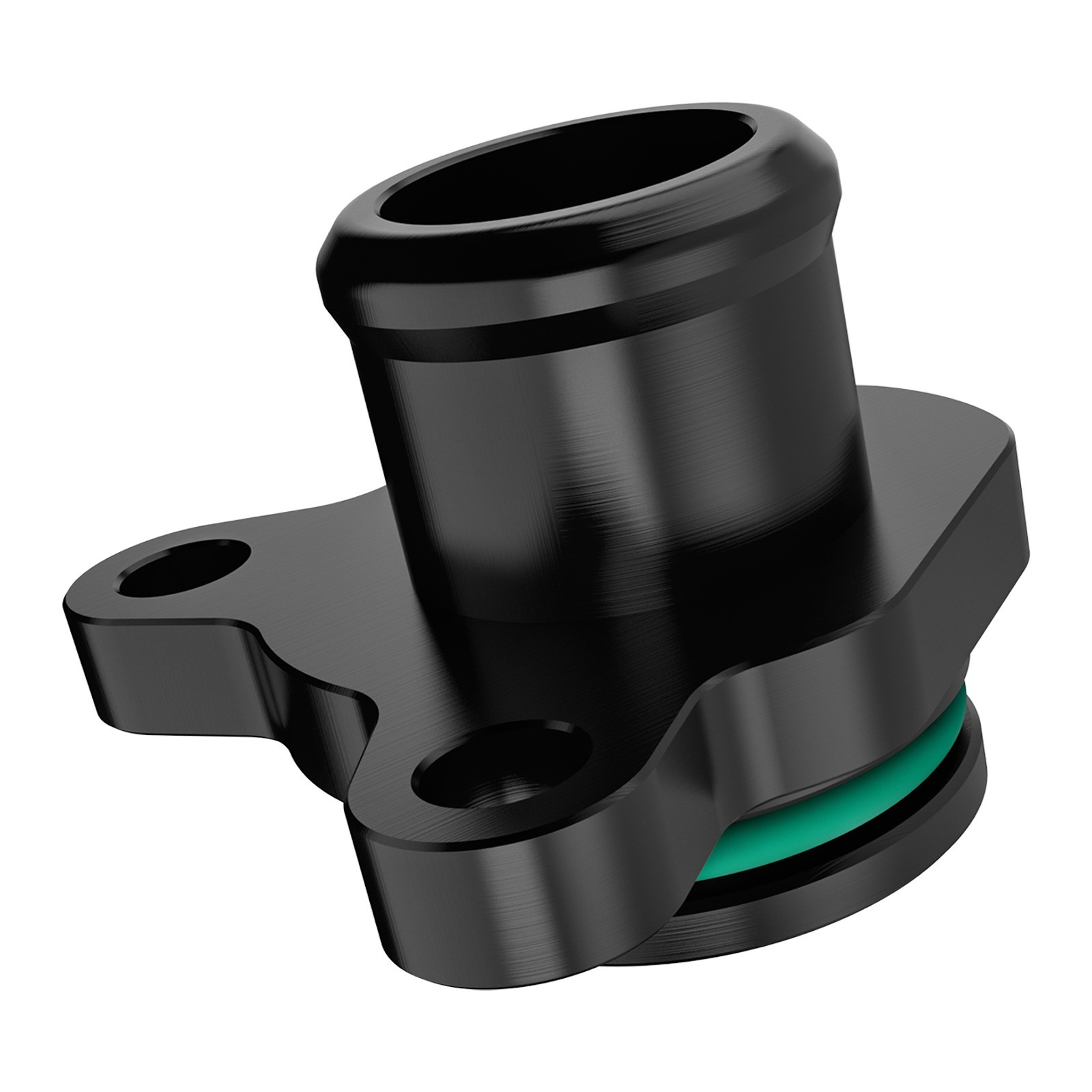 Billet Aluminum Coolant Port Flange Fitting + O-ring Clamp For BMW N54 N52 3.0L