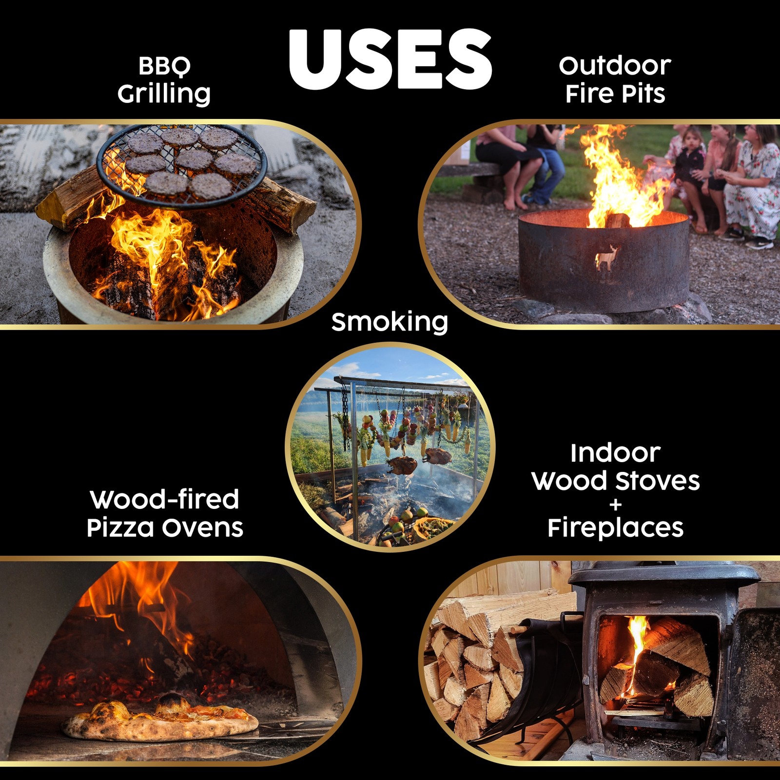 Firewood Central Kiln-Dried Cherry Wood – 16” Splits (14-18 Splits)