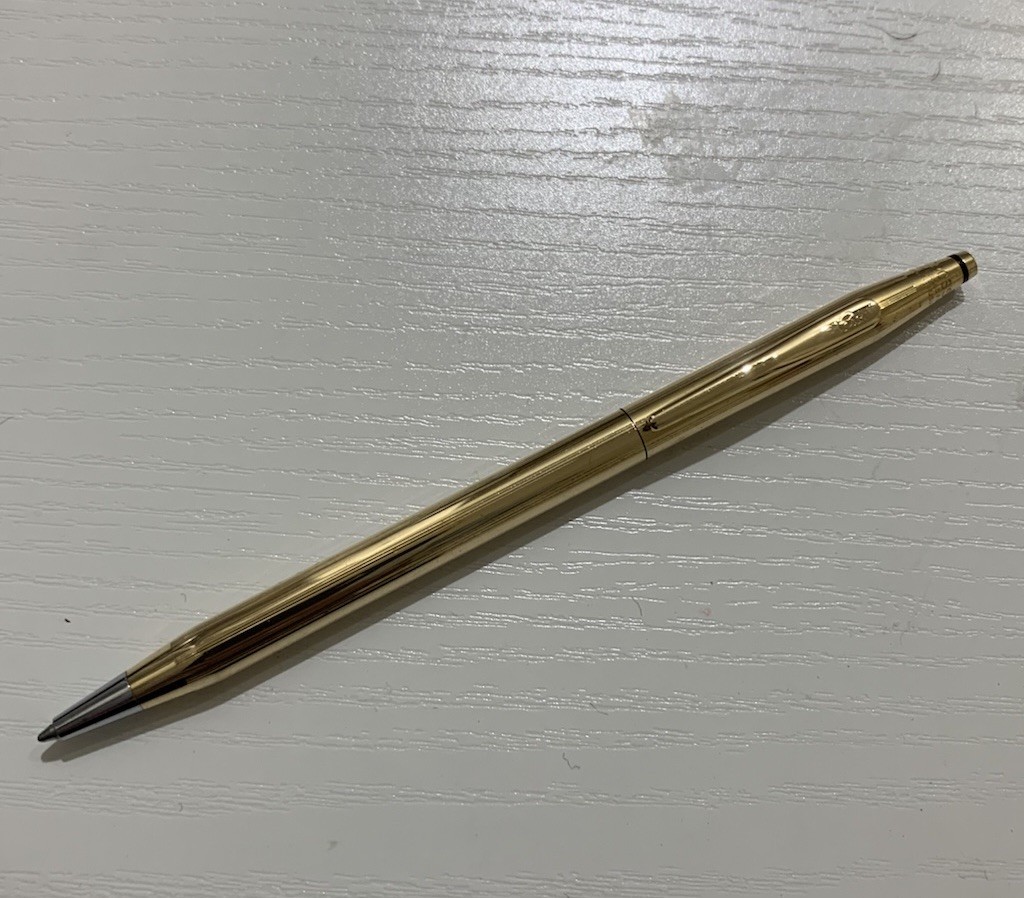 Cross 18k Gold Filled Ballpoint Pen New Old Stock
