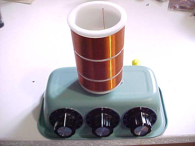 AM CRYSTAL RADIO AM BDCST. RECEIVER WITH TUNABLE TRAP FOR BCI