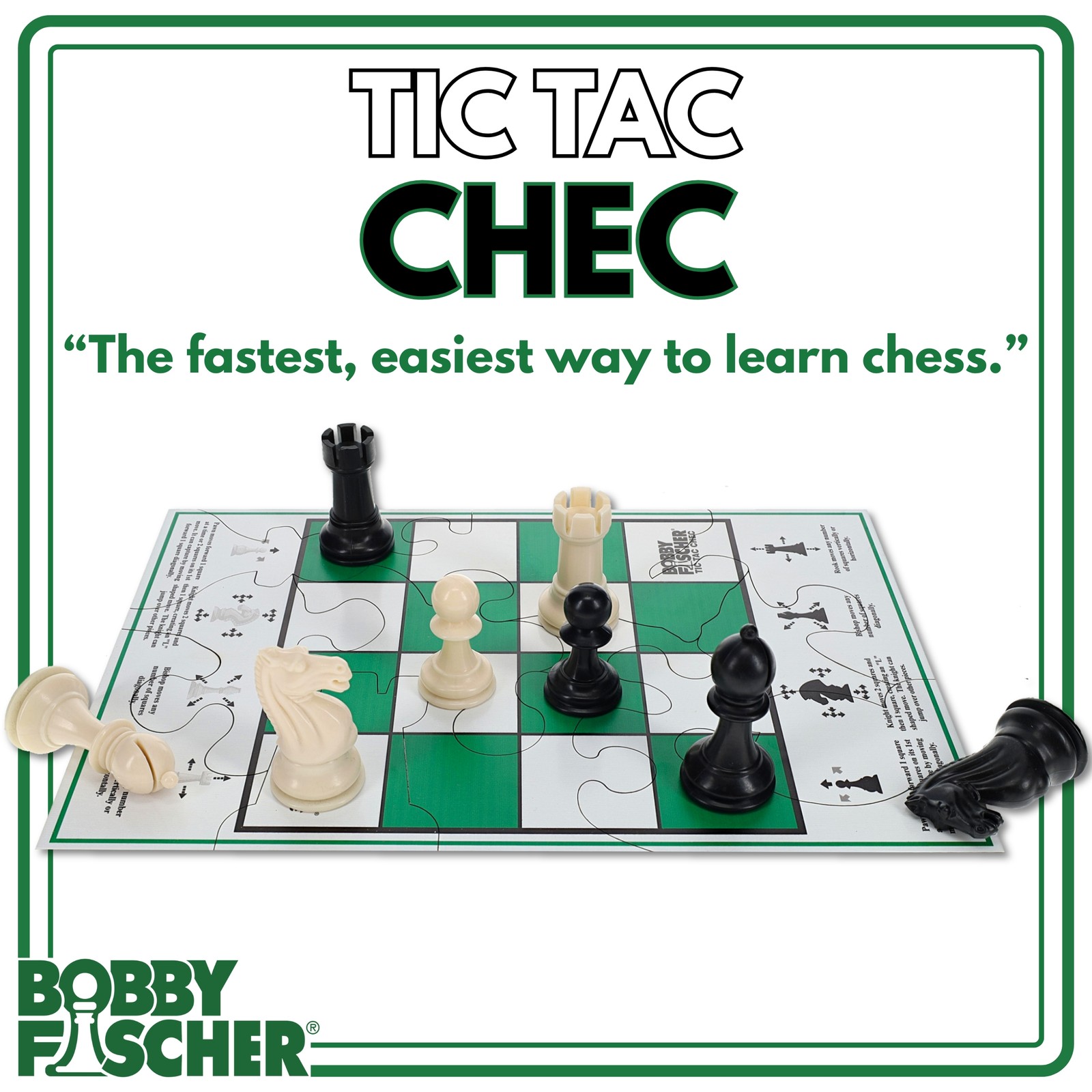 Bobby Fischer Tic Tac Chec Game