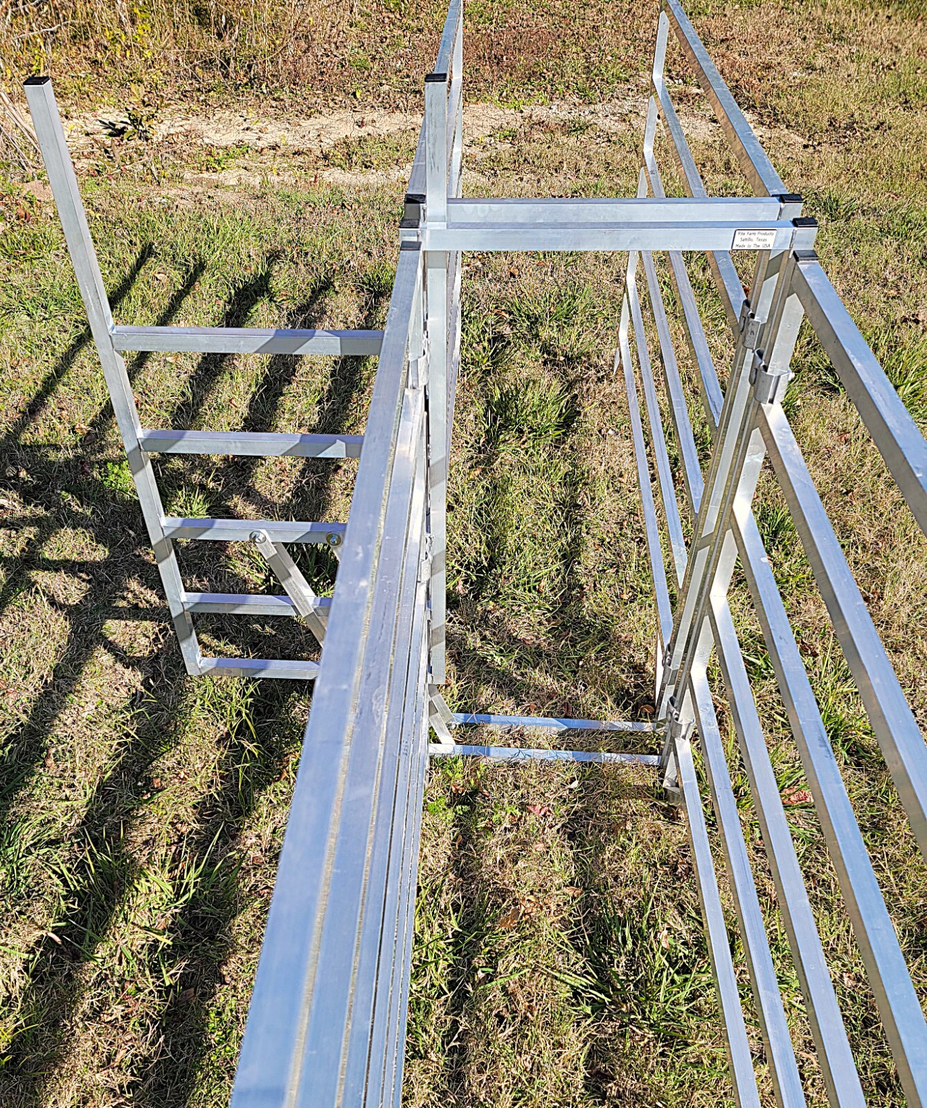 Aluminum 40-Inch-Tall Sheep & Goat Sliding Stop Gate 4 Sorting Alley Pen Systems