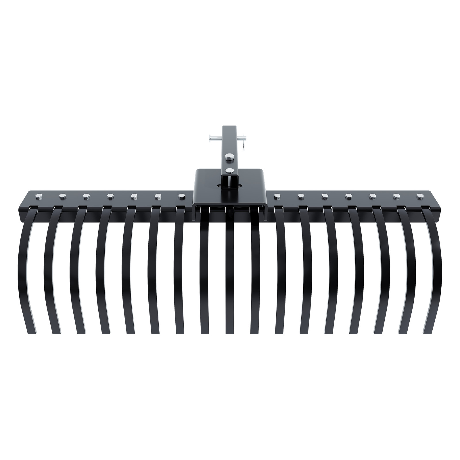 48" Landscape Rake Pine Straw Rake Rock Rake Fits 2" Receiver ATV/UTV Tractors