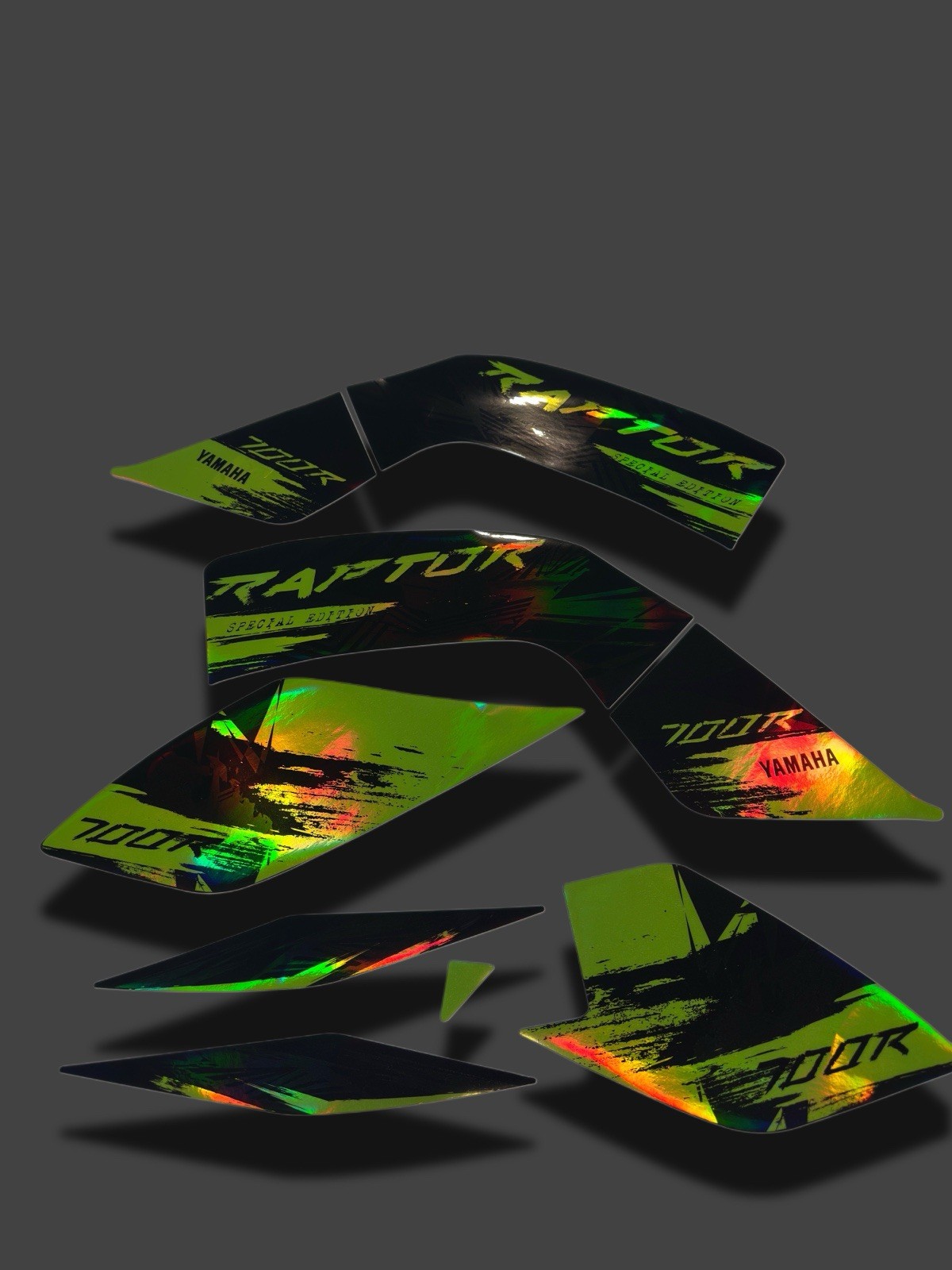 2022 YAMAHA RAPTOR 700R SE full graphics kit  THICK AND HIGH  GLOSS HOLOGRAPHIC