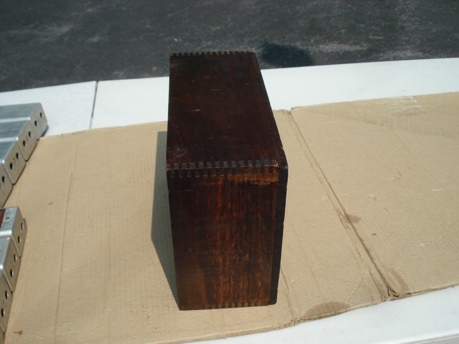 National HRO Tuning Coil Set Stowage Wood Box Storage Case, Used