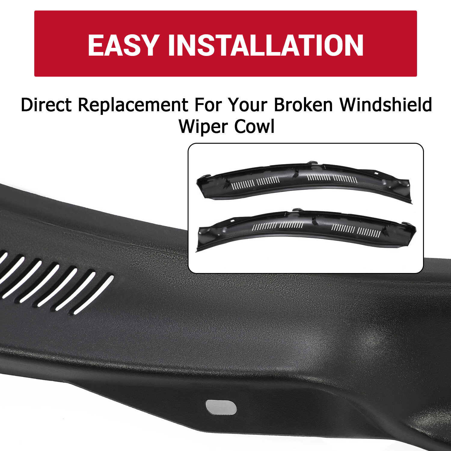 HECASA For Mercedes Benz W210 E-Class 95-03 Windshield Wiper Cowl Screen Cover