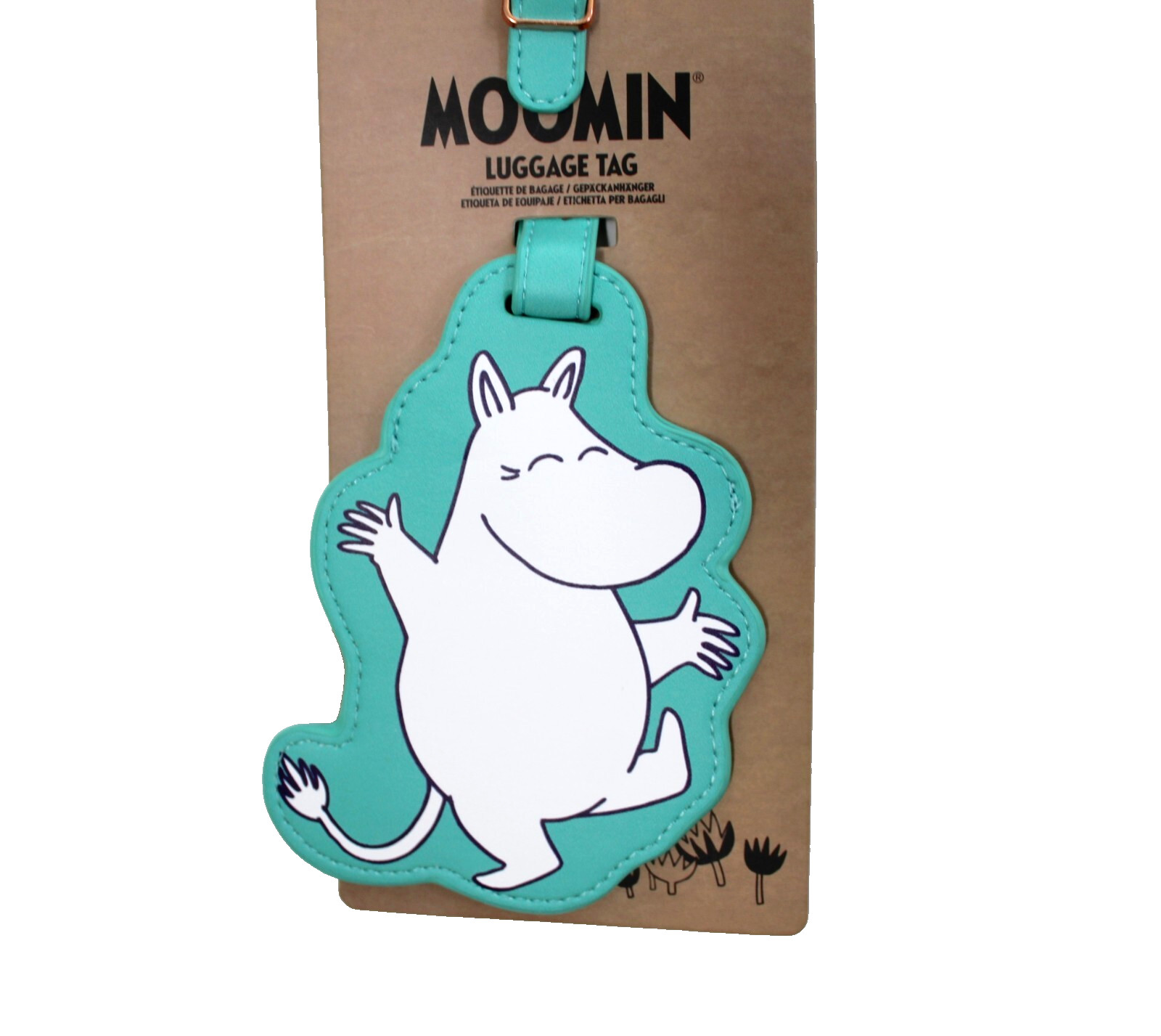 Moomin Moomintroll Luggage Tag Teal