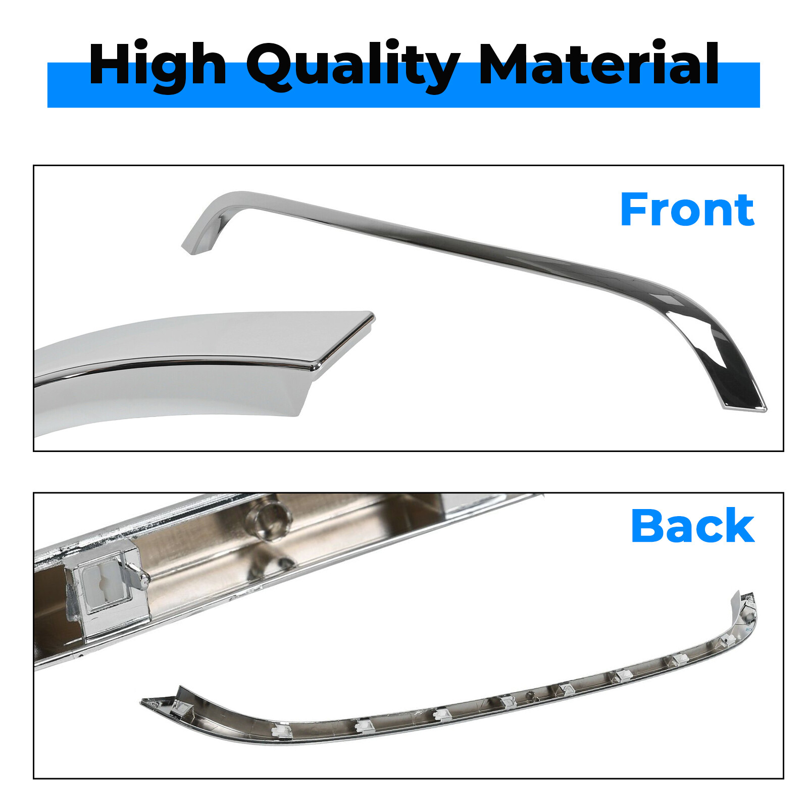 Chrome Grille Hood Molding Trim For 2007-2015 Mini Cooper R55 R56 R58 R59