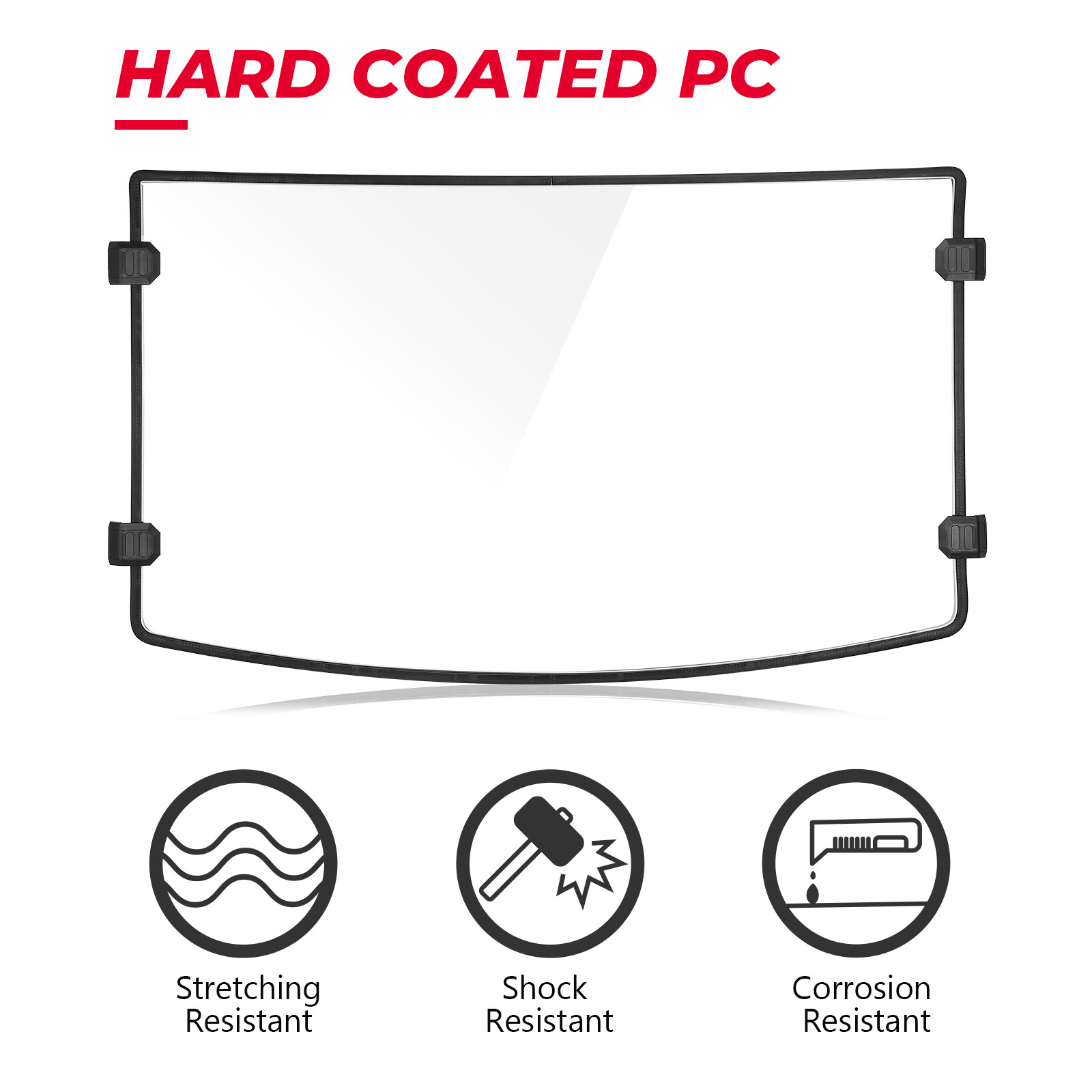 KEMIMOTO for Polaris Ranger 570 XP 900/1000 /Crew XP1000 Full Windshield 2013-25