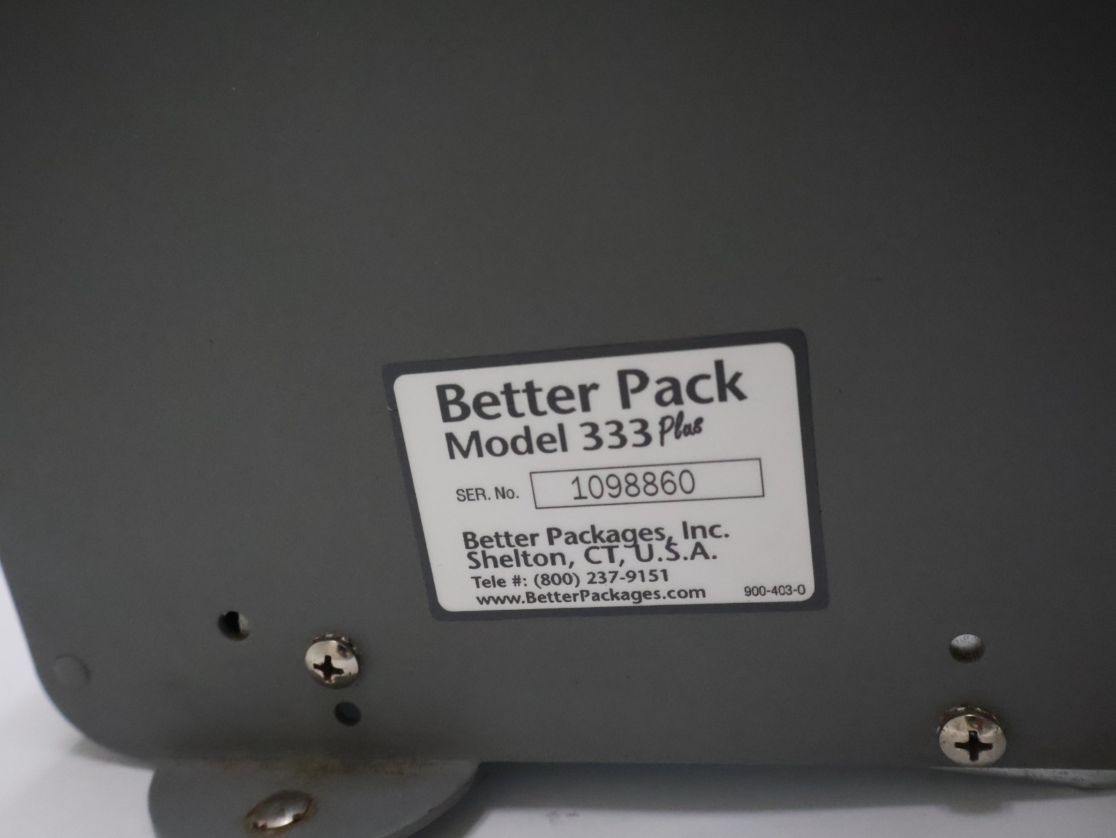 Better Pack 333 Plus Manual Water Activated Gummed Tape Dispenser READ