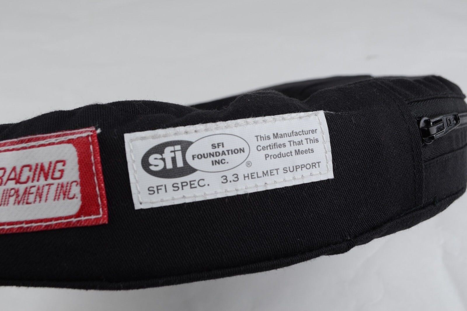 RJS RACING SFI 3.3 HELMET SUPPORT BLACK HORSESHOE JUNIORS NECK BRACE 11001101