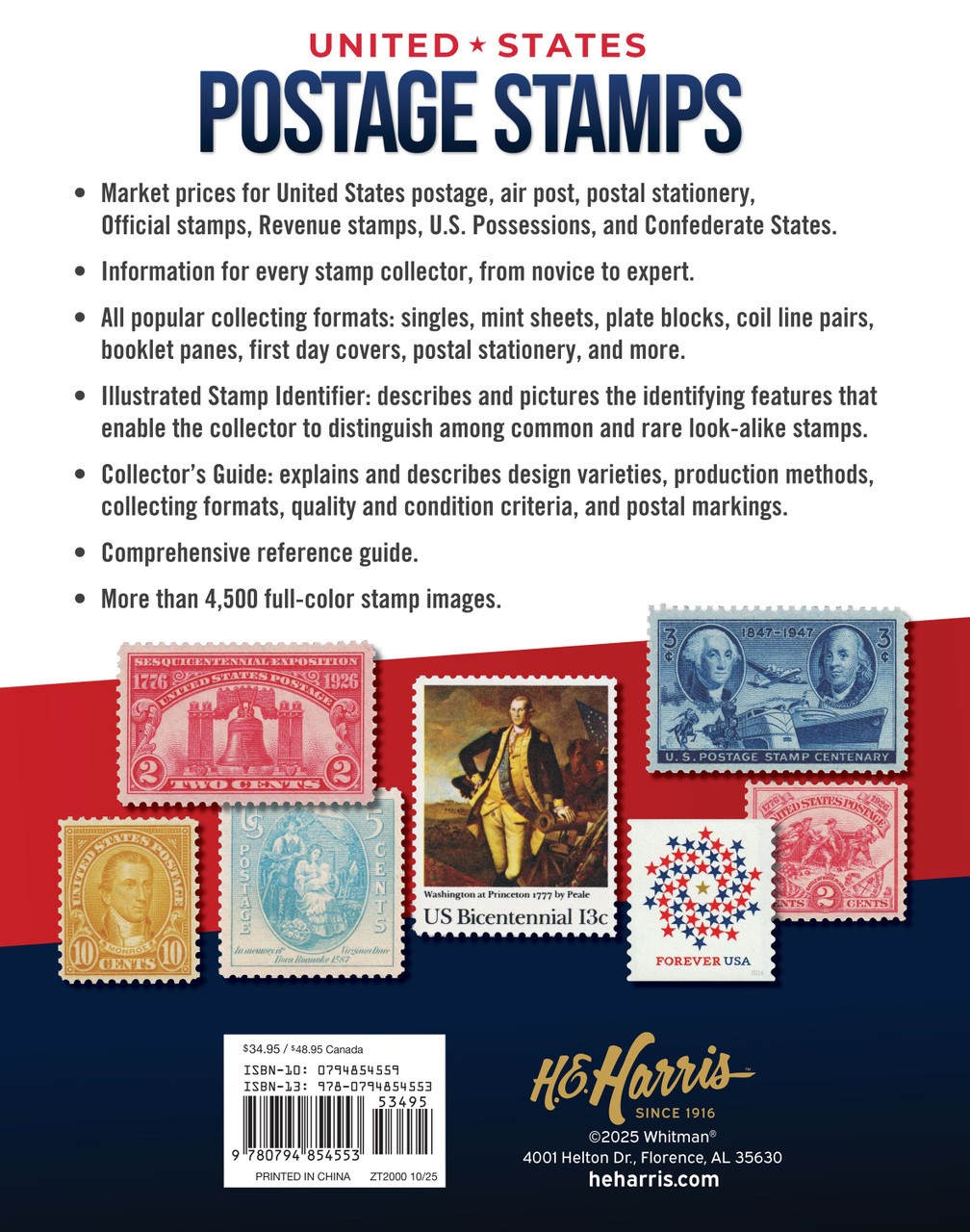 2026 H.E. Harris United States Postage Stamp Catalog & Price Guide, 91st Edition