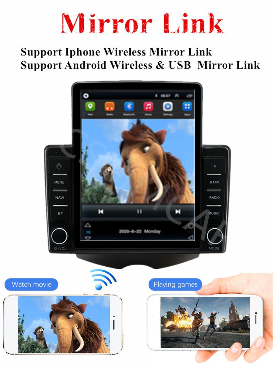 Stereo Radio For Apple Carplay Android Auto Fit For Hyundai Veloster 2011-2017