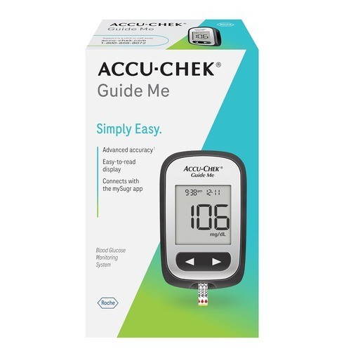 Accu-Chek Guide Me Blood Glucose Monitor Kit Meter +  Exp. 01/2027+ Soft Case