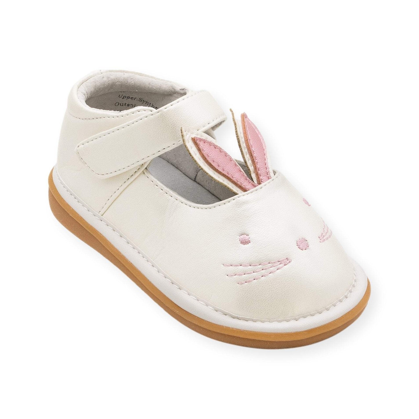 Wee Squeak Bunny Pearl White Toddler Shoe for Girls Size 3-12