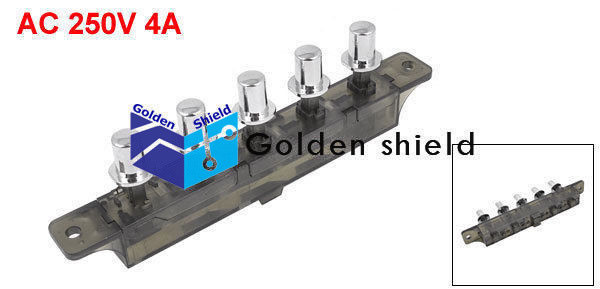 MQ205 3-Interlock 1-Reset 1-Latching 5 Keys Switch for Range Hood AC 250V/4A✦Kd