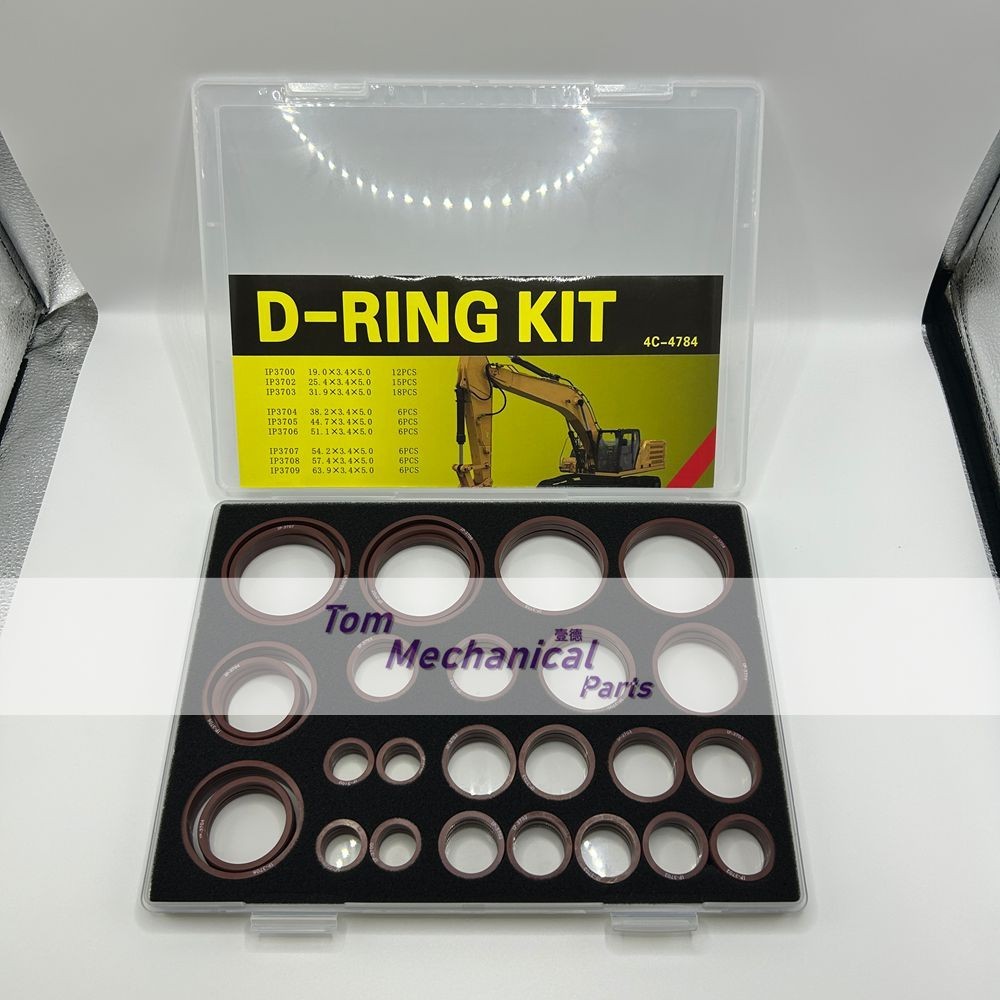 4C4784 D-ring Box Seal Kit Caterpillar Hydraulic Hose Brown Fluororubber