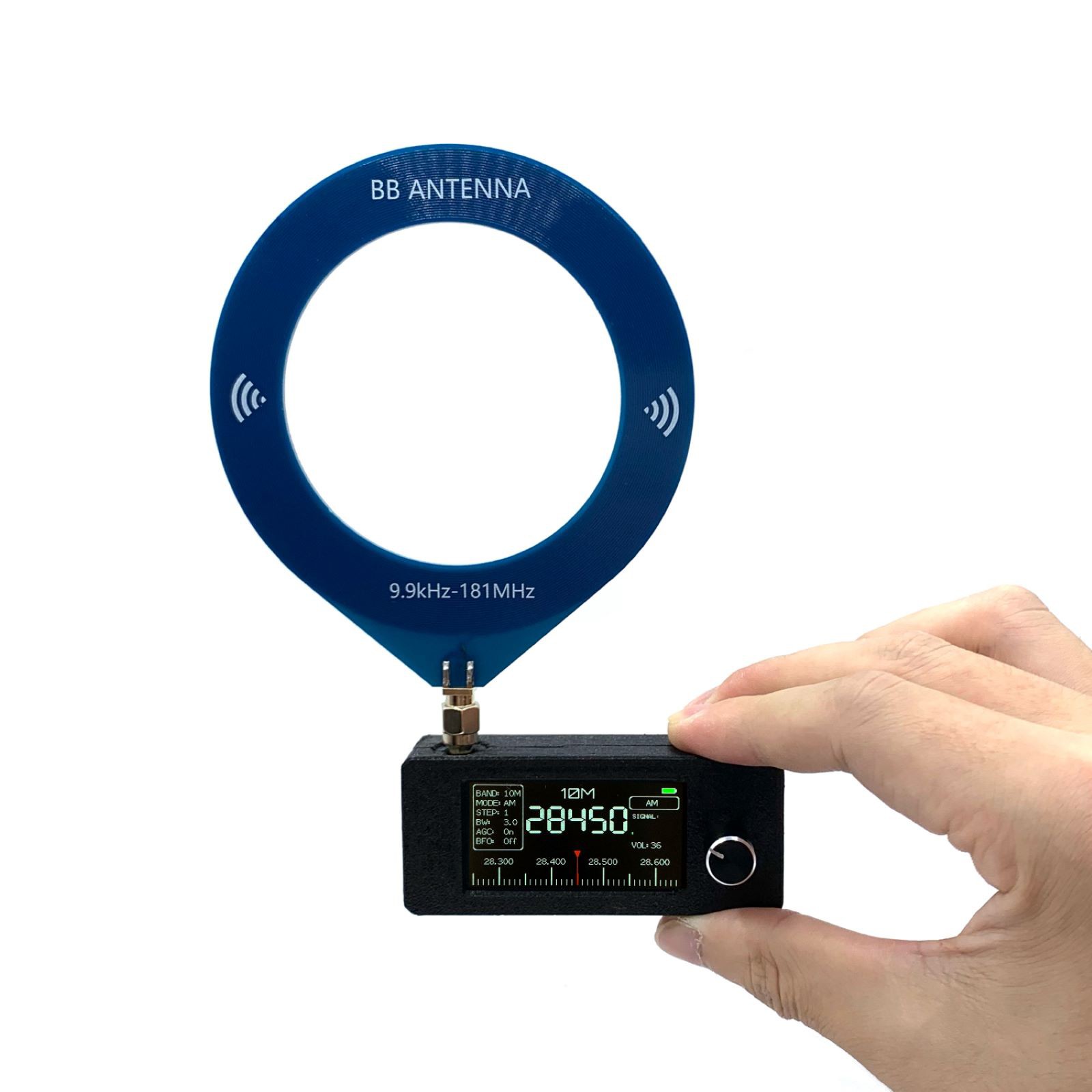 Pocket-size SI4732 Radio RF Receiver Loop Antenna Support LSB USB AM FM W/Cabble