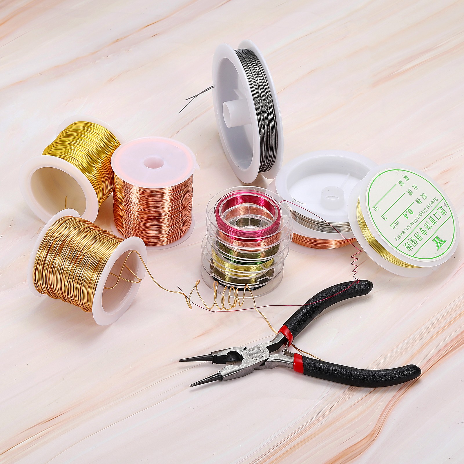 328 Feet Solid Pure Copper Wire 28 Gauge 0.3mm Copper Tone