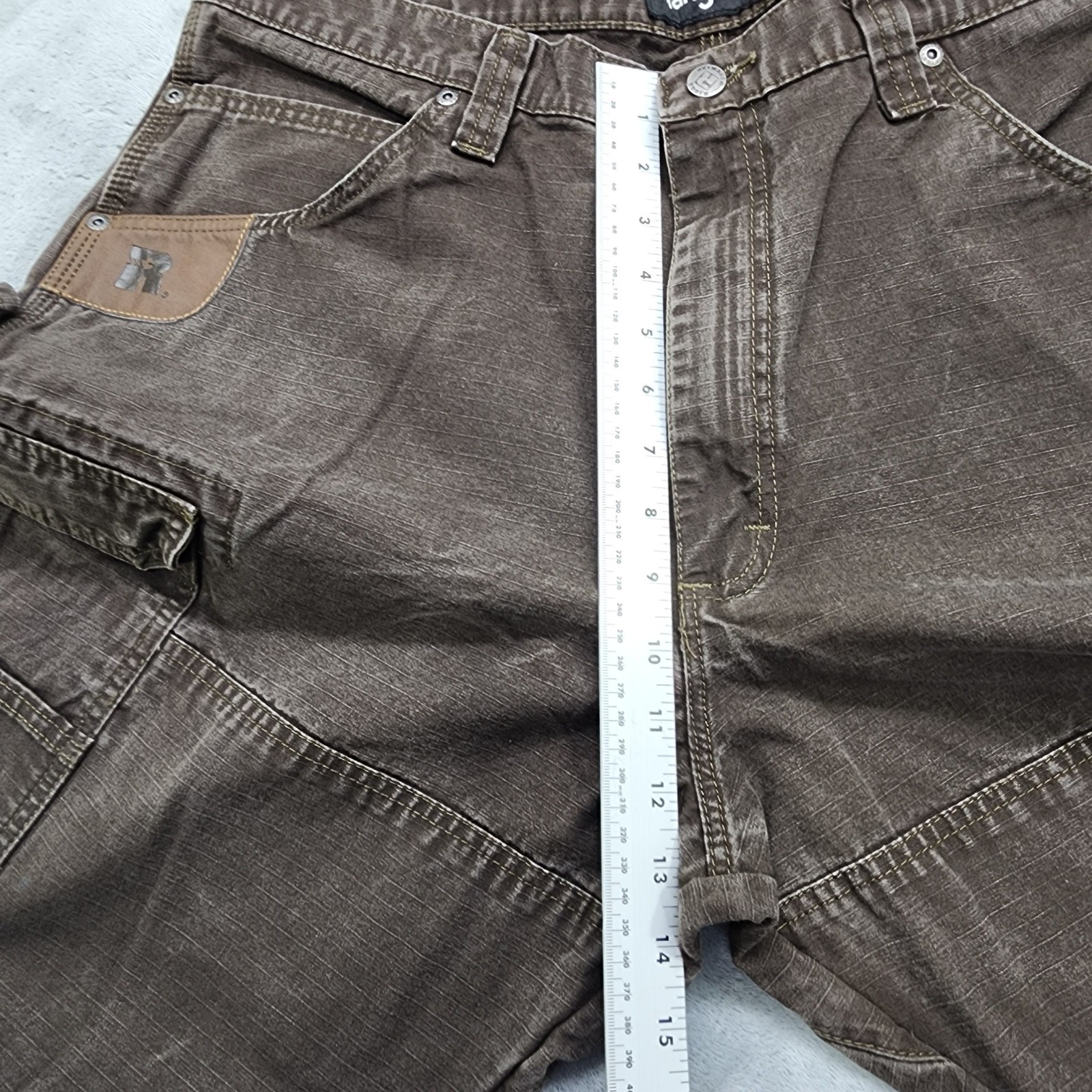 Vintage Wrangler Pants Mens 38x32 Brown Carpenter Double Knee Riggs Workwear