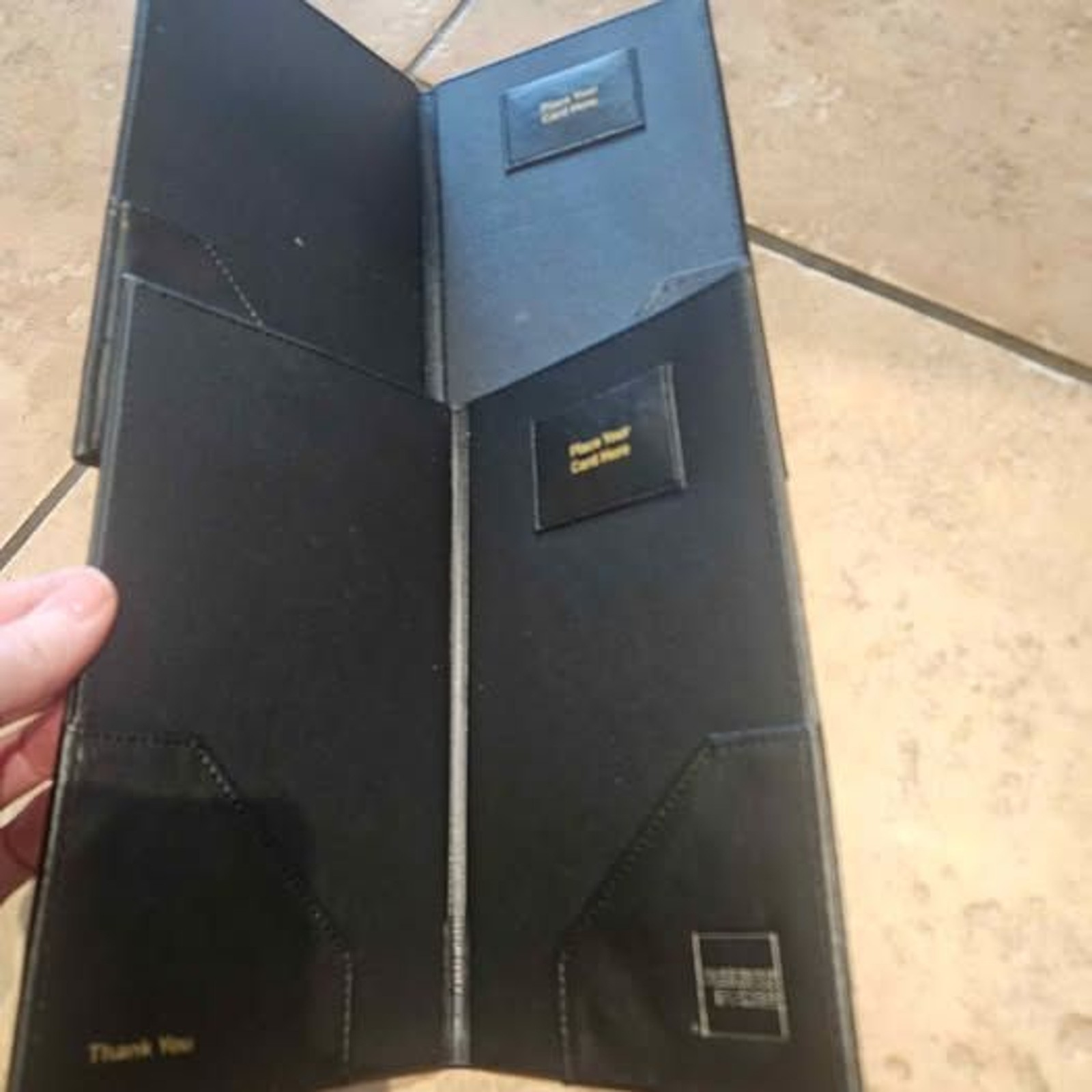 Leather Restaurant Wait Staff Checkbooks Set of 2