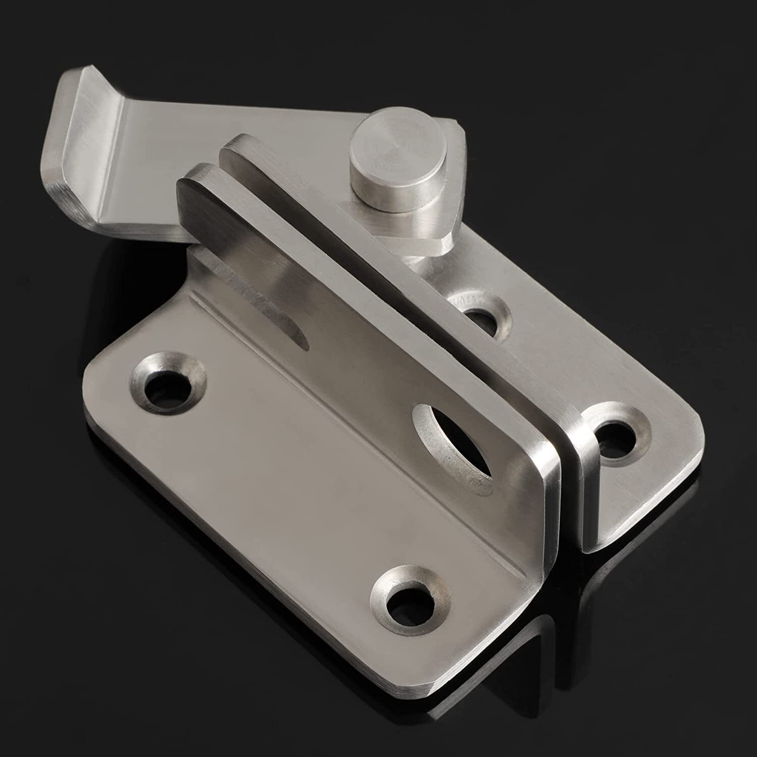 Flip Latch Thickened Heavy Duty Hasp Safety Sliding Door Lock Gate Latches-Large