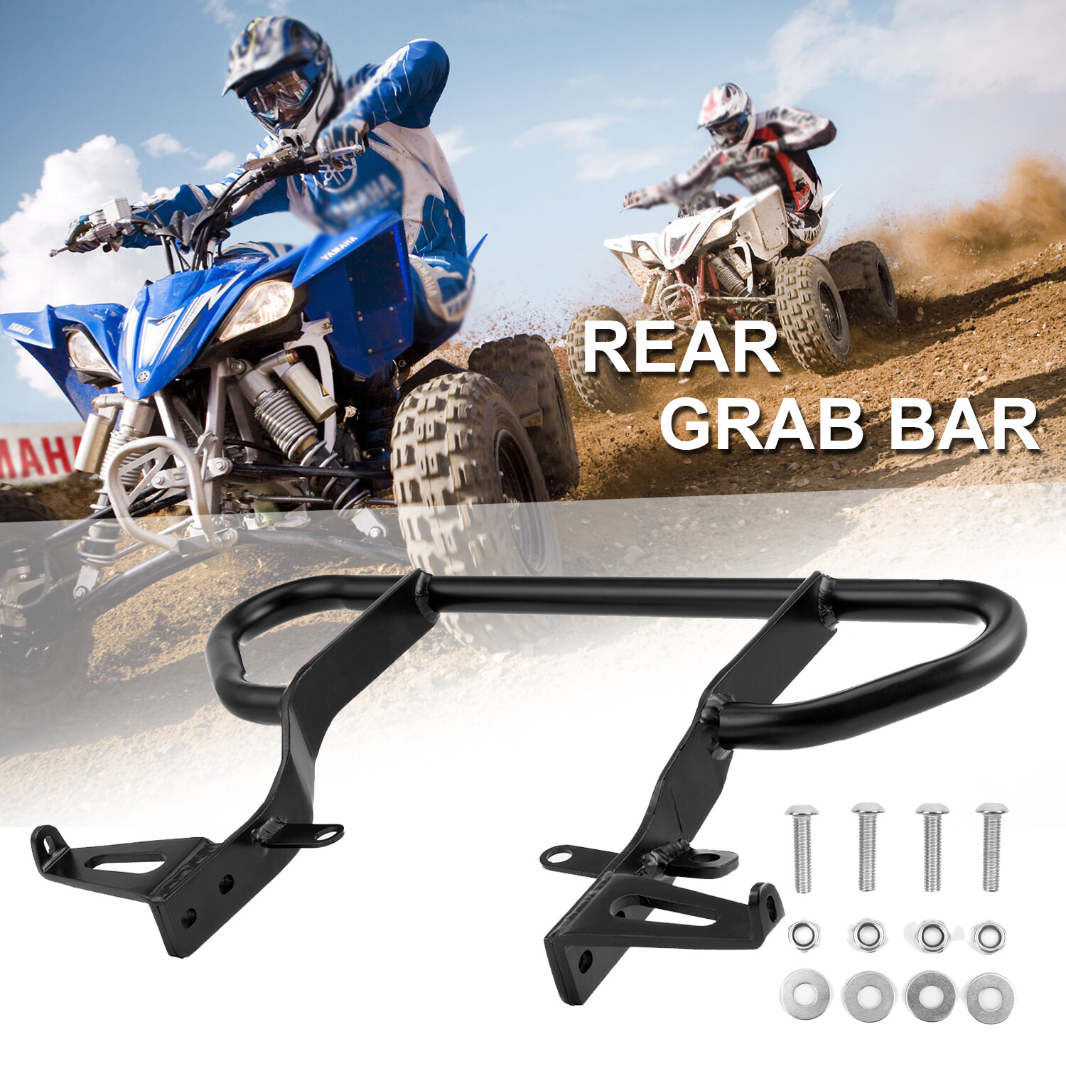 For Yamaha Yfz 450r Grab Bar Bumper Rack 2009-2024 2020 2014 Handle Black