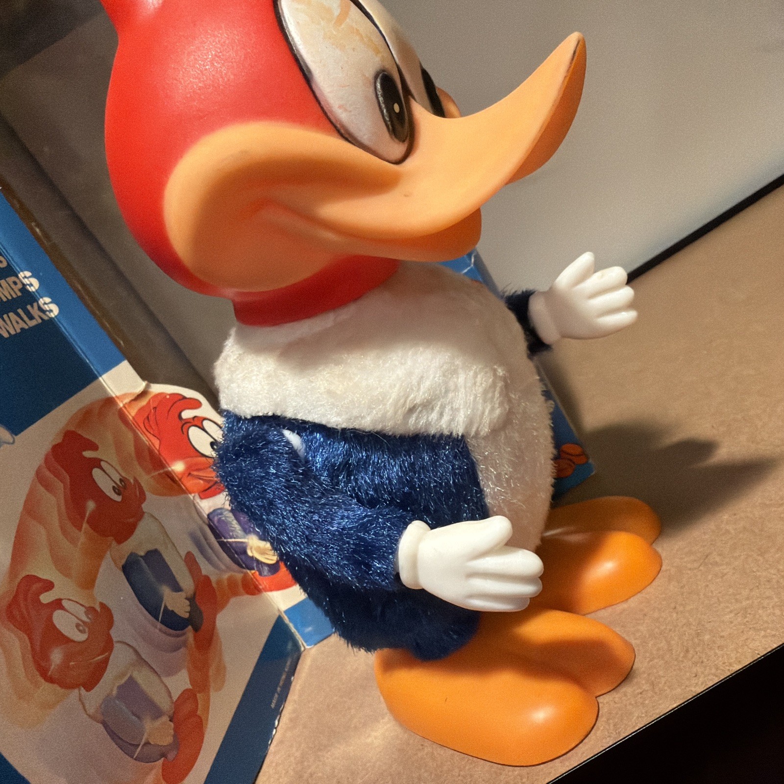 illco Woody Woodpecker Wind Up Walking Toy Vintage w/ original Box Working