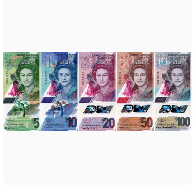 2019-21 5pcs Set East Caribbean 5 10 20 50 100 Dollars Banknote UNC NEW
