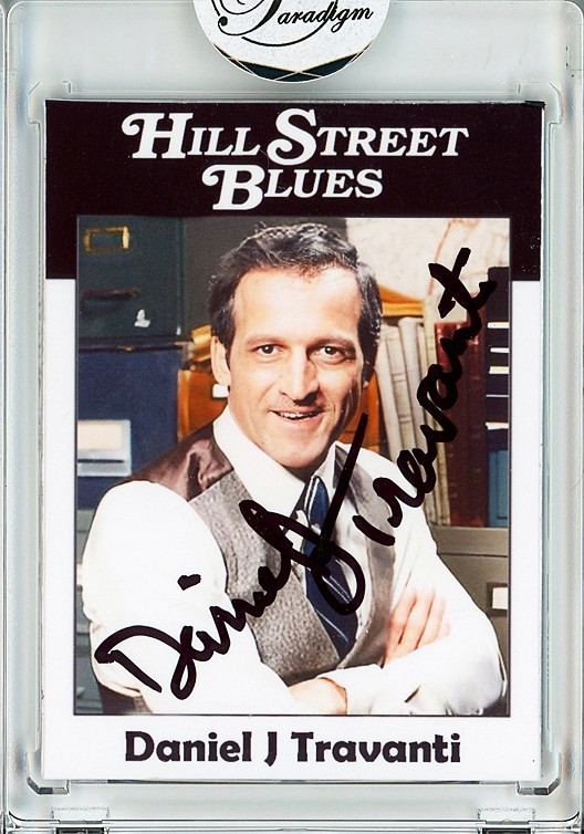 -HILL STREET BLUES- DANIEL J TRAVANTI Signed/Autograph/Auto Certified TV Card
