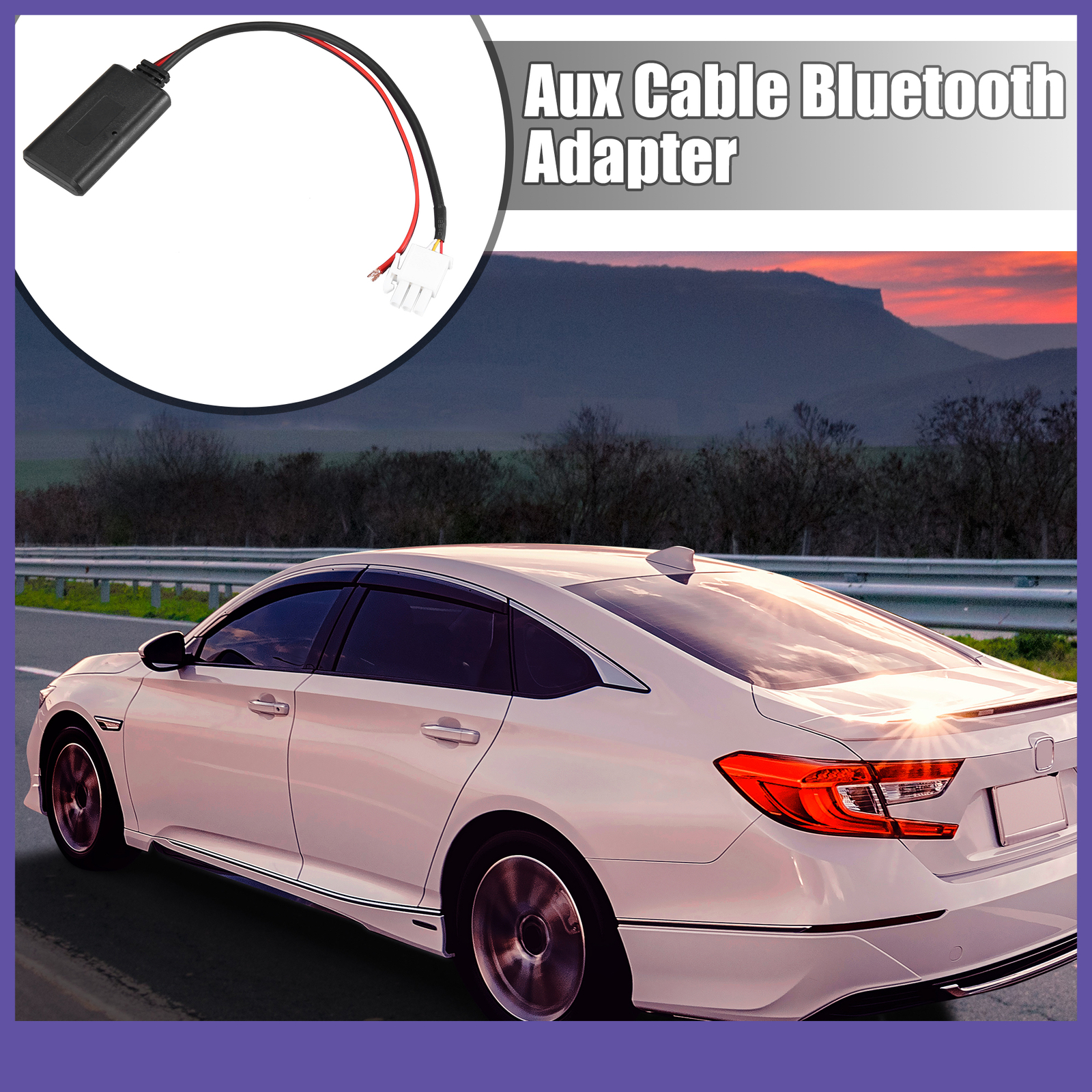 Bluetooth Adapter Aux Cable Adapter 3 Pin ONE Custom for Honda GL1800 Goldwing