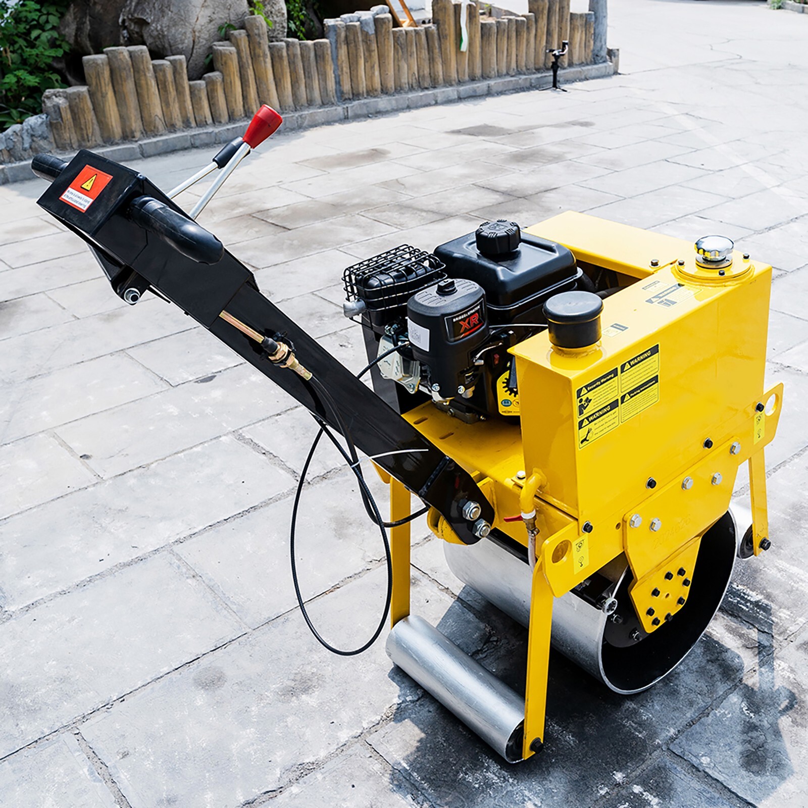 Brand new mini hand push vibratory roller road asphalt compactor free delivery