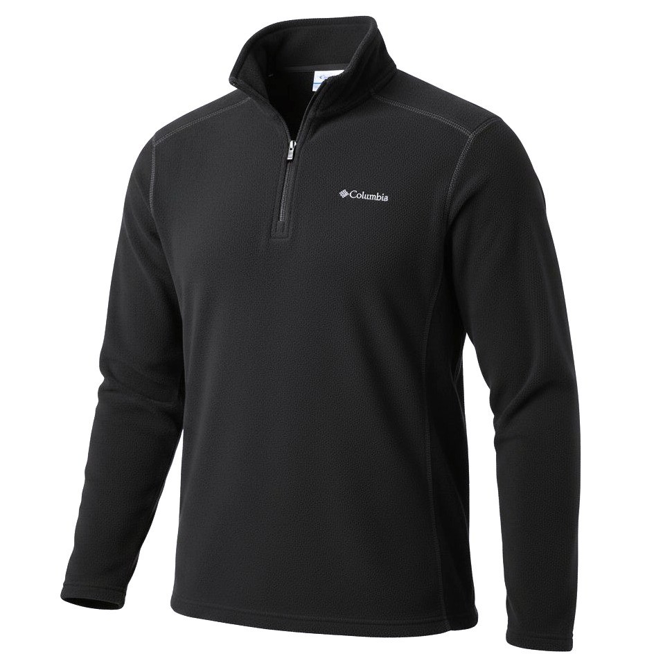 Columbia Men's Black Fleece 1/4 Zip Pullover Sweatshirt XL