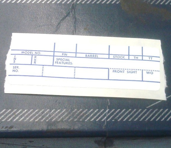 Vintage Smith & Wesson Blank End Box Label set of 4 Self Adhesive S&W Labels New