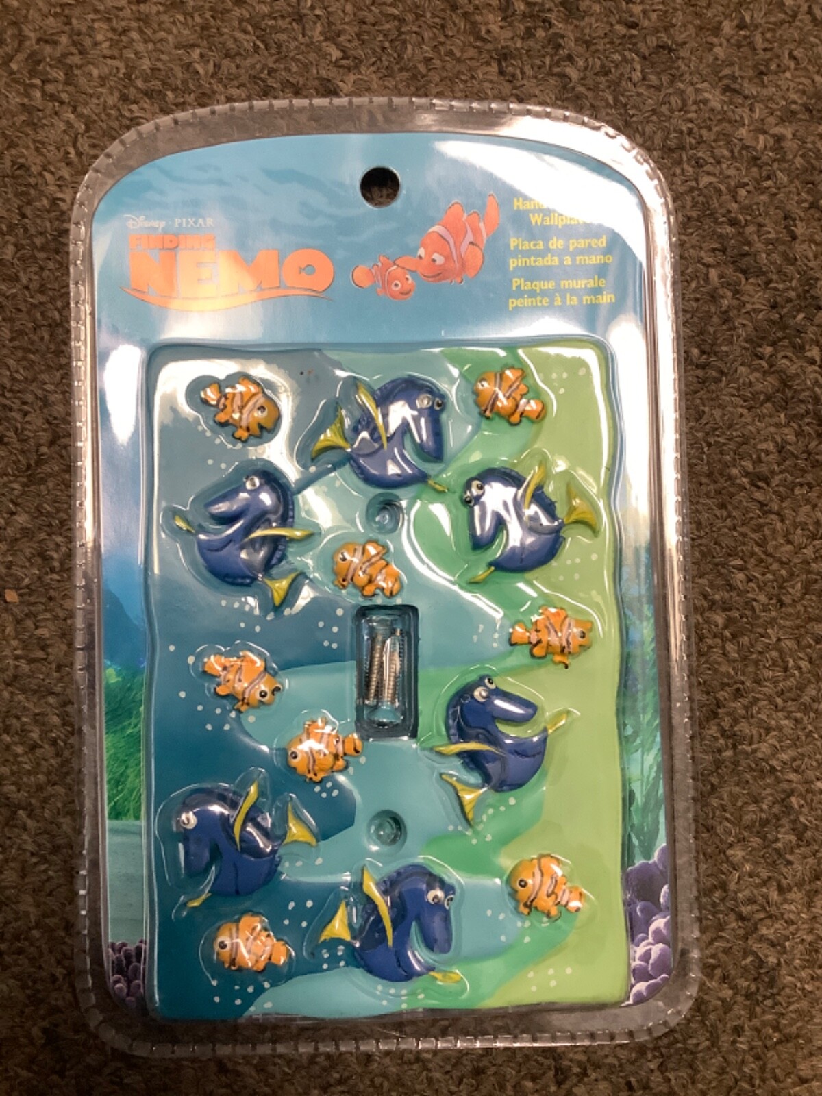 Disney/Pixar Finding Nemo Hand Painted Toggle Light Switch Cover Wallplate New