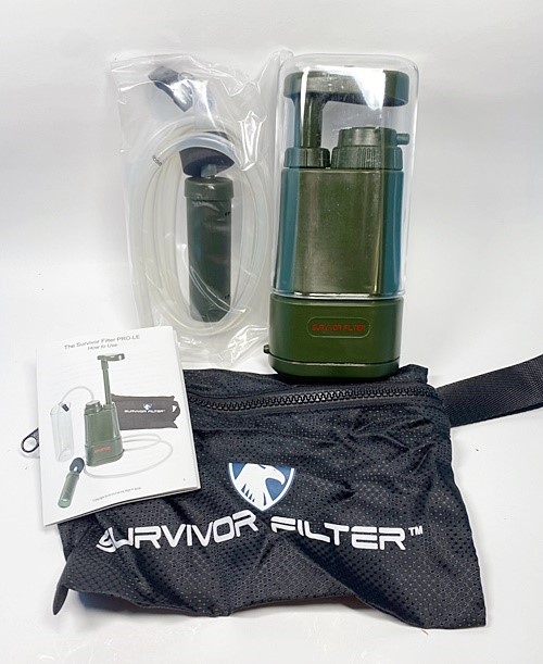 Survivor Filter PRO-LE Hand Pump Camping Water Filtration System