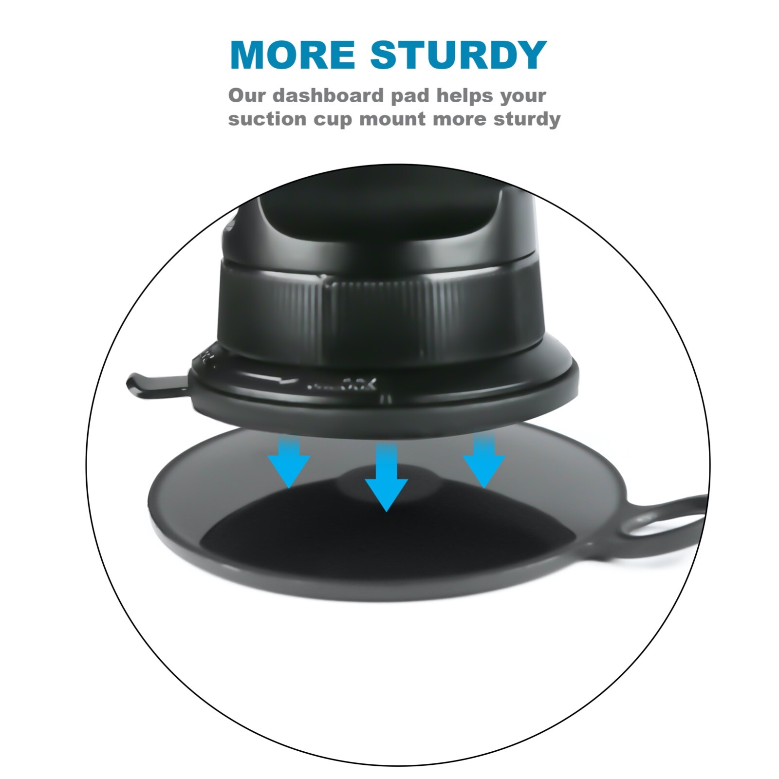 3-Pack 80mm 3M Adhesive Dashboard Pad Mounting Disk for Suction Cup phone Holder