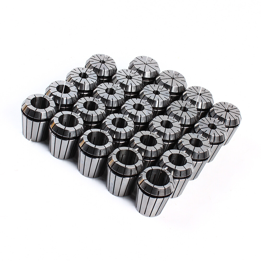 24pcs ER40 Collet Set Metric Size High Precision Spring Clamping Collet Kit New