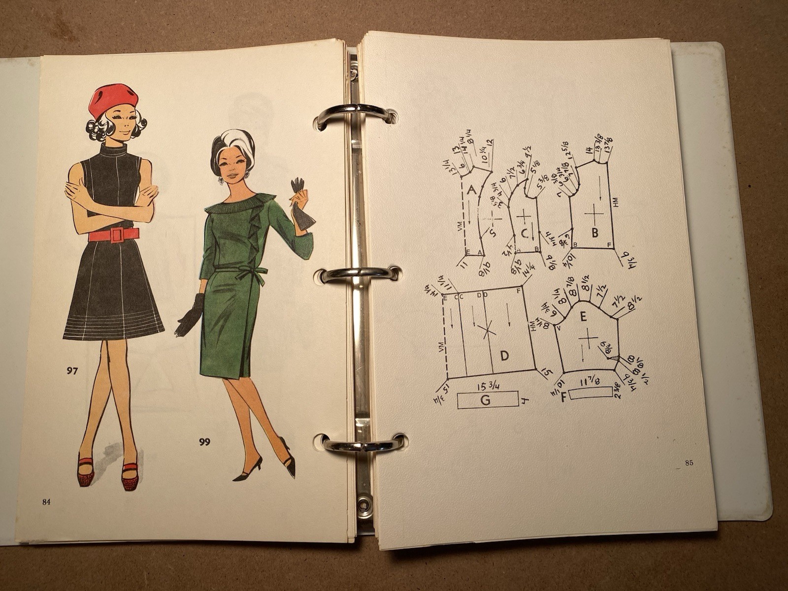 The American Way to True-Fit Patterns Vintage Sewing Book + Supplements (1969)
