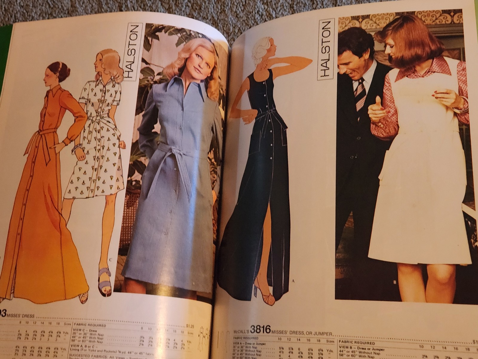 May 1975 McCall's HUGE Store Counter PATTERN CATALOG Halston Designs Marlo Style