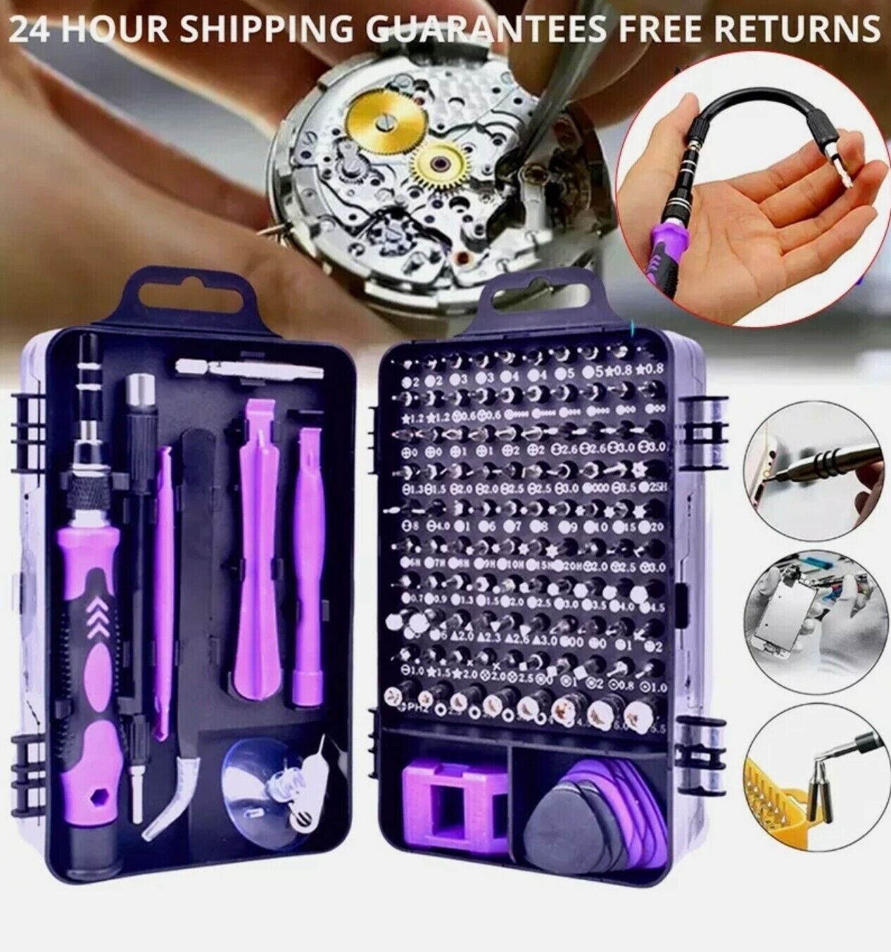 Set De Destornilladores Kit Conjunto Juego Herramientas Desarmadores El Mejor US